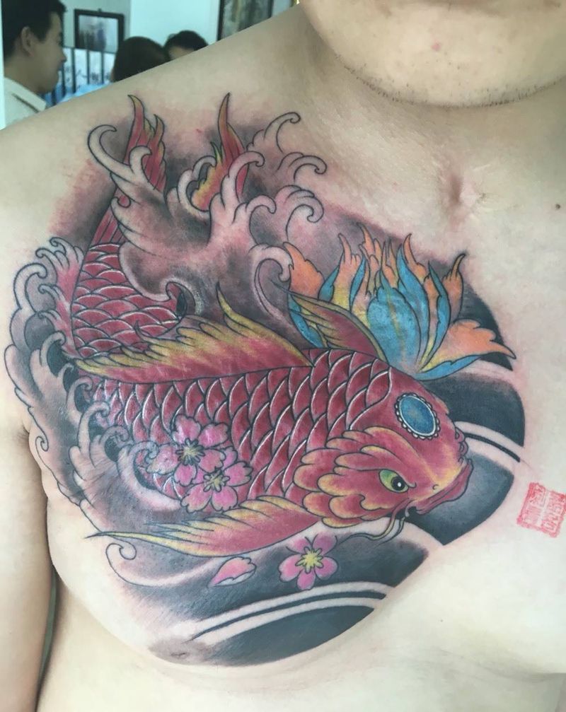 鲤鱼纹身图片