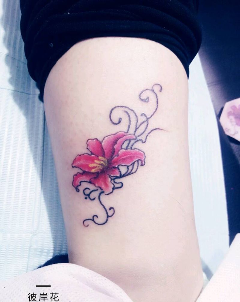 彼岸花    M刺客tatto纹身图片