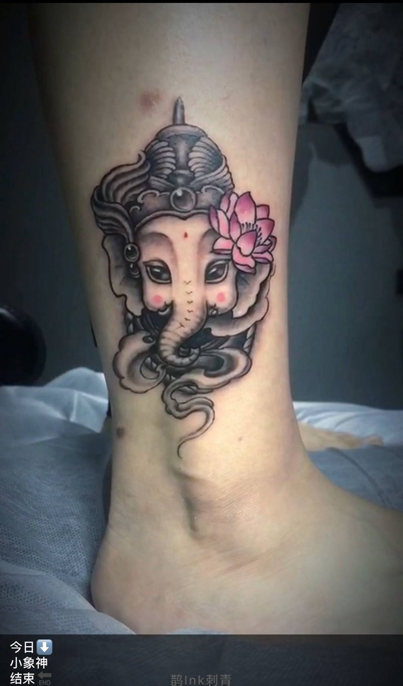 象神纹身图片