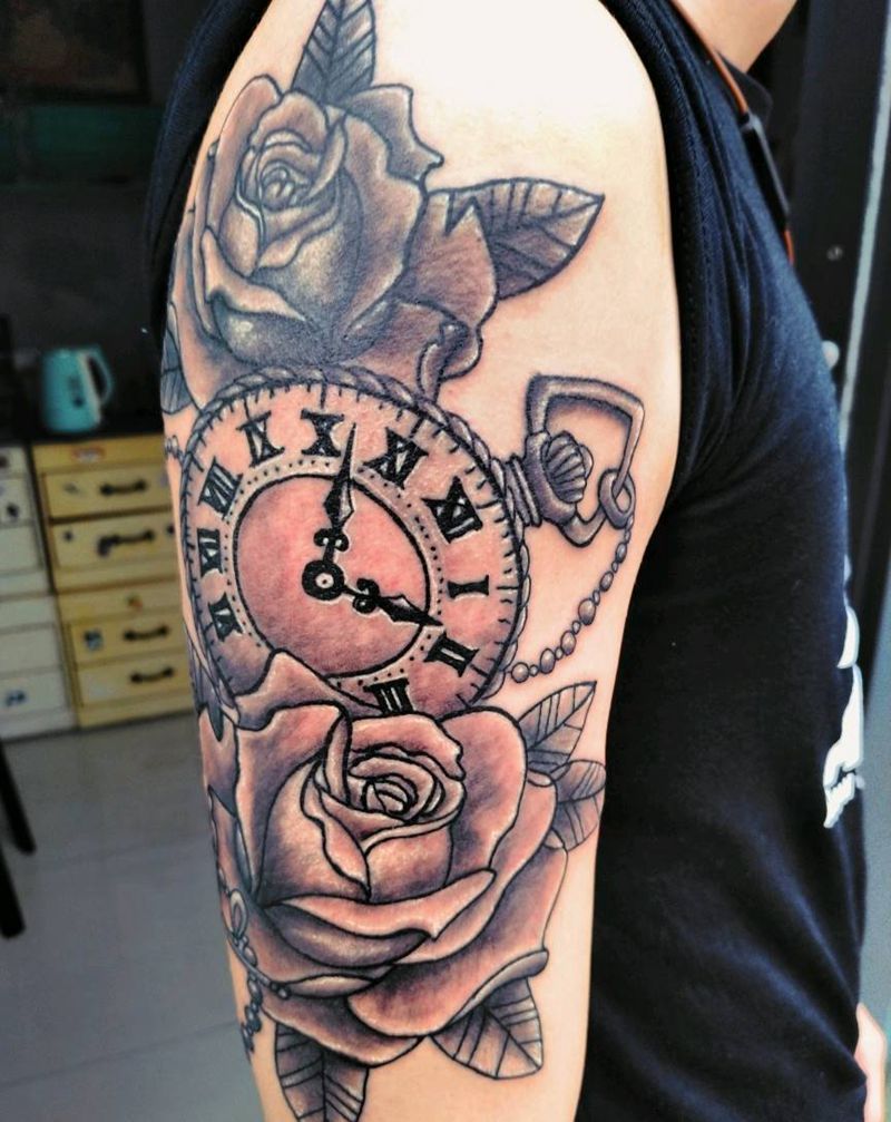 怀  花纹身图片