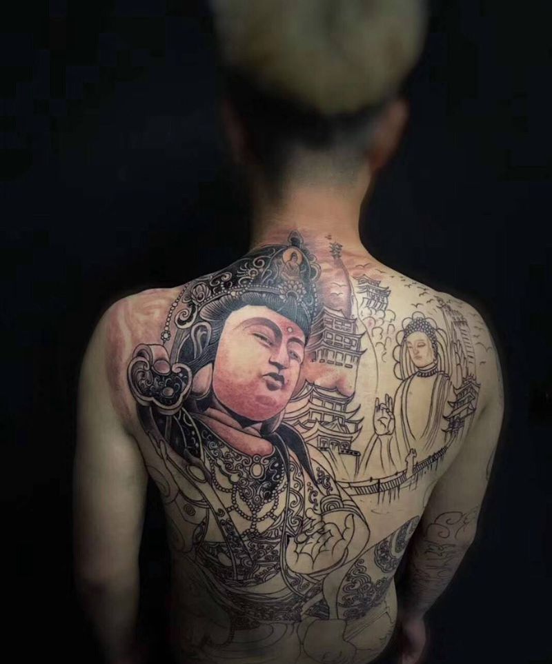 佛纹身图片