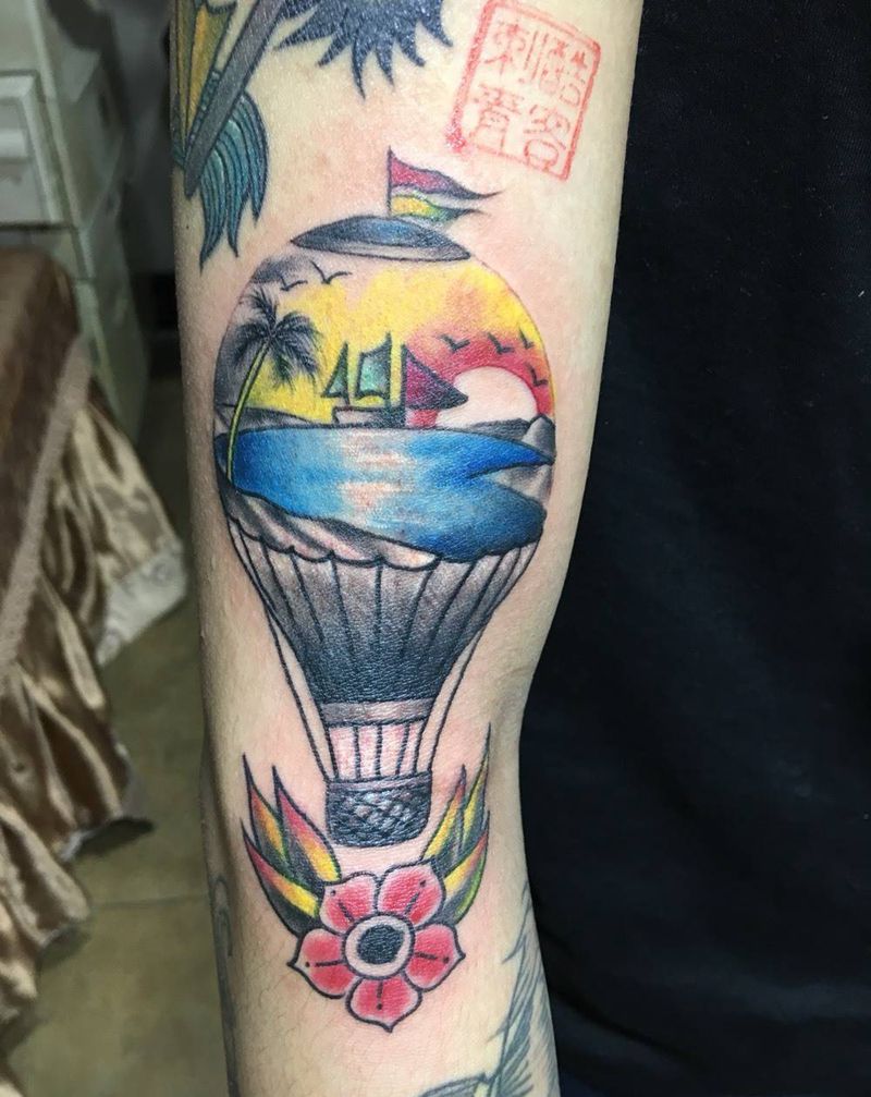 热气球纹身图片