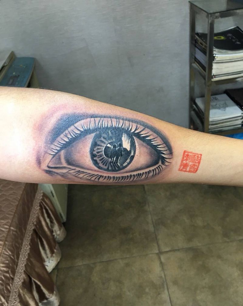眼睛纹身图片