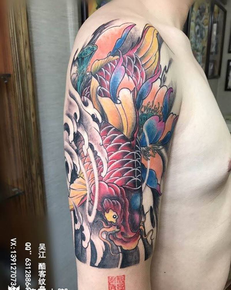 鲤鱼纹身图片