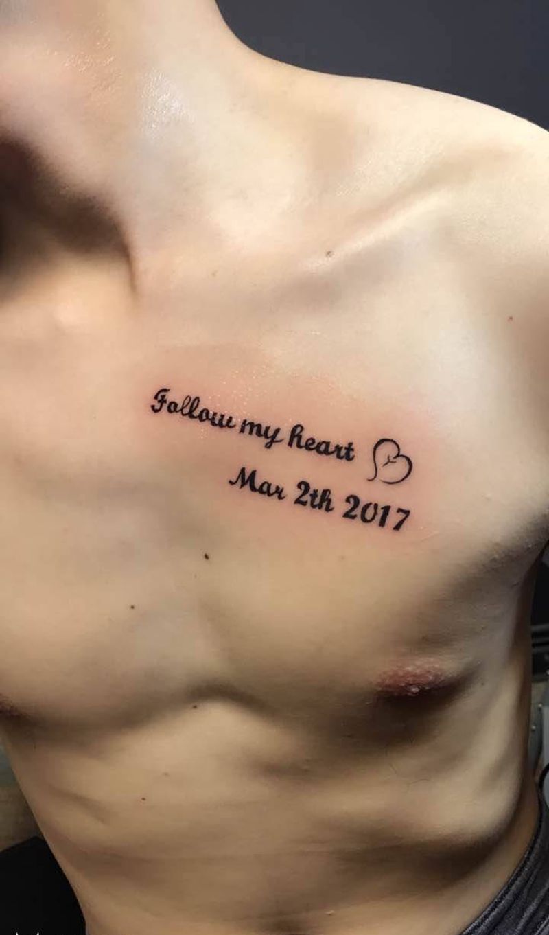 清新字母纹身图片