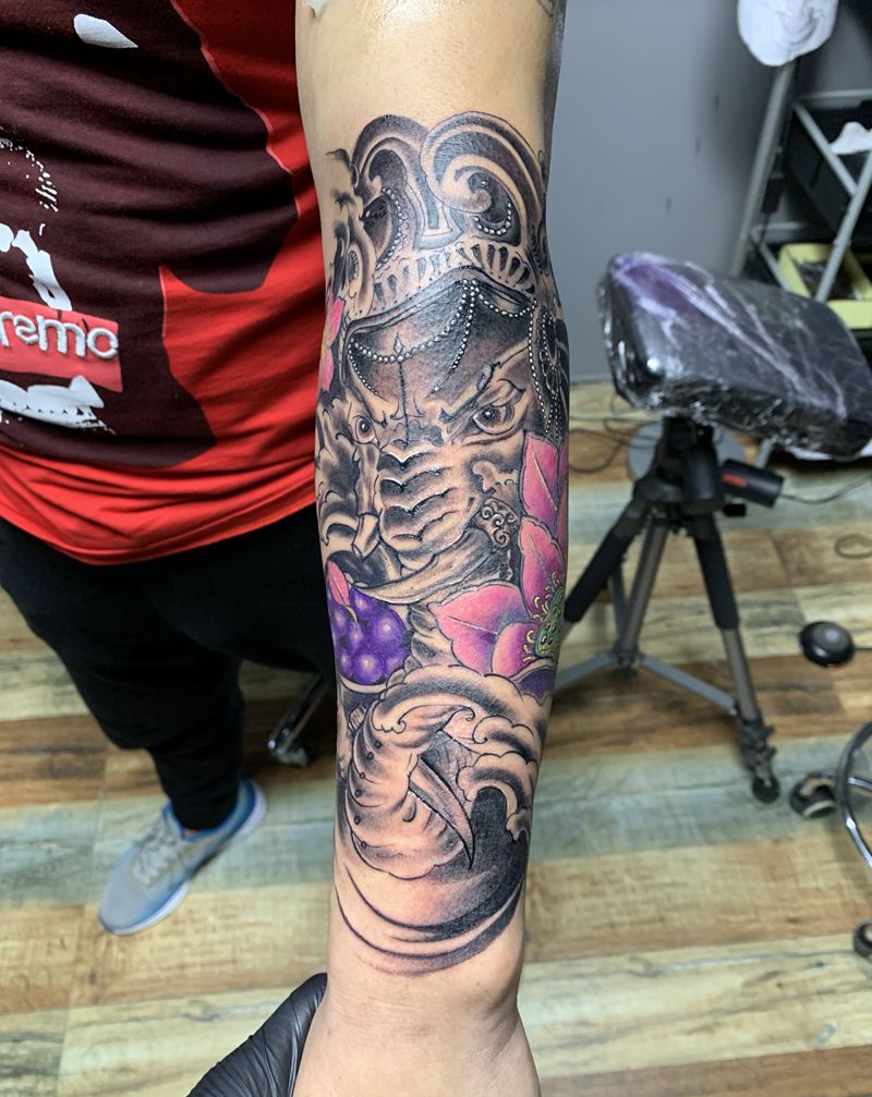 象神纹身图片_手臂纹身图案