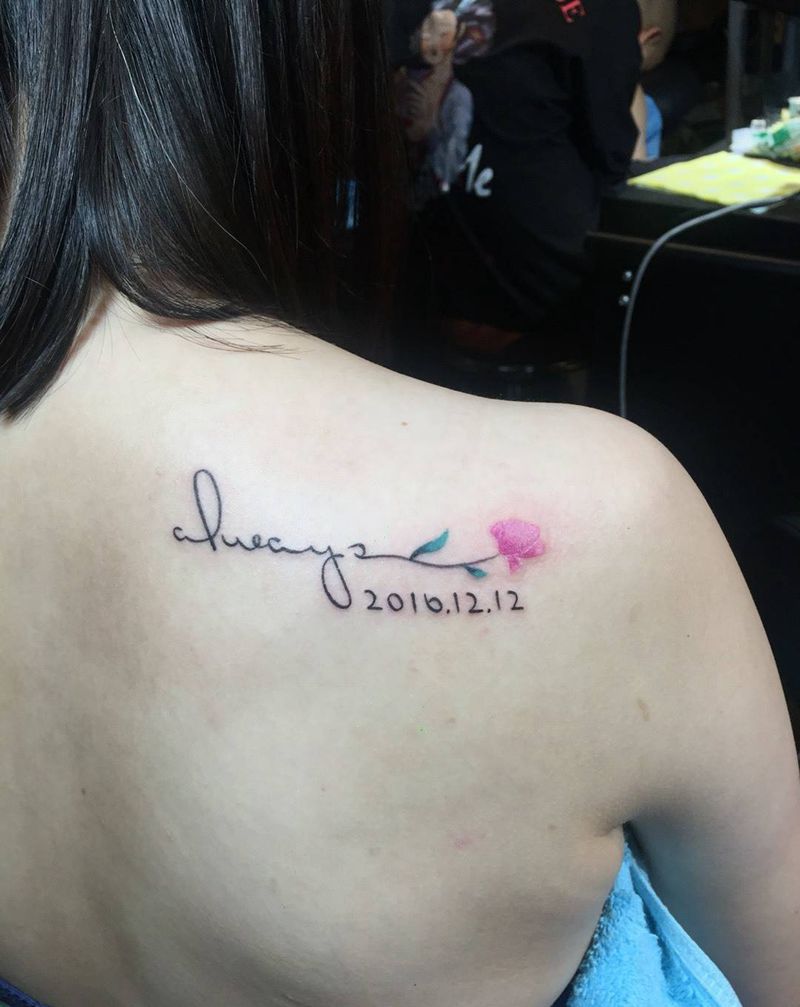 小清新情侣纹身纹身图片