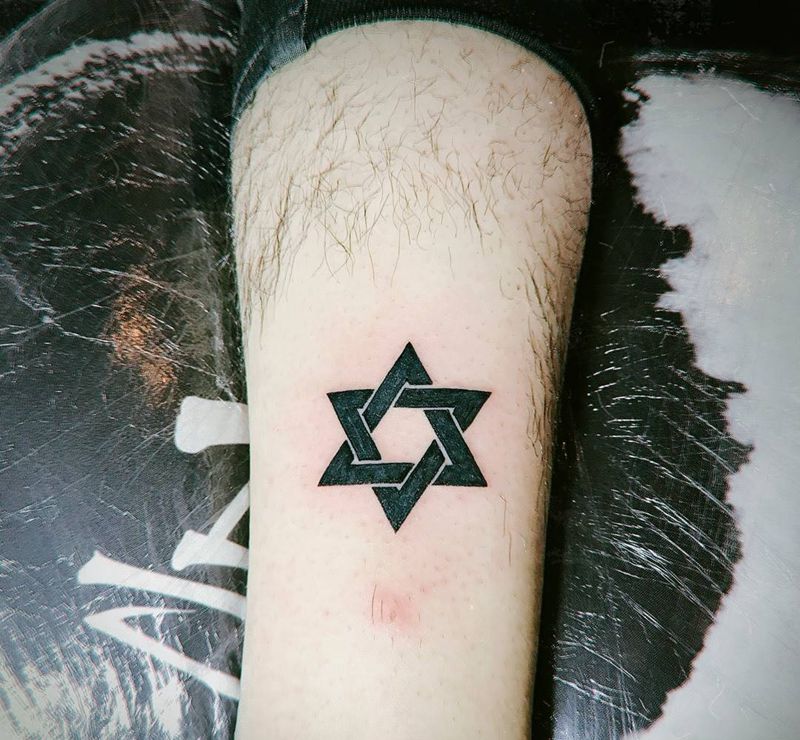 六芒星纹身图片