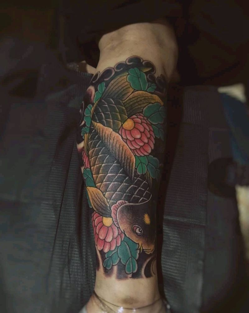 日式传统  鲤鱼