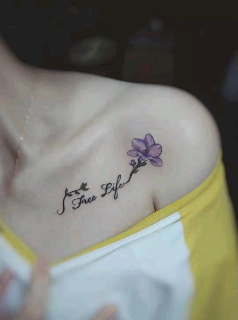 小清新一枚纹身图片_胸部纹身图案