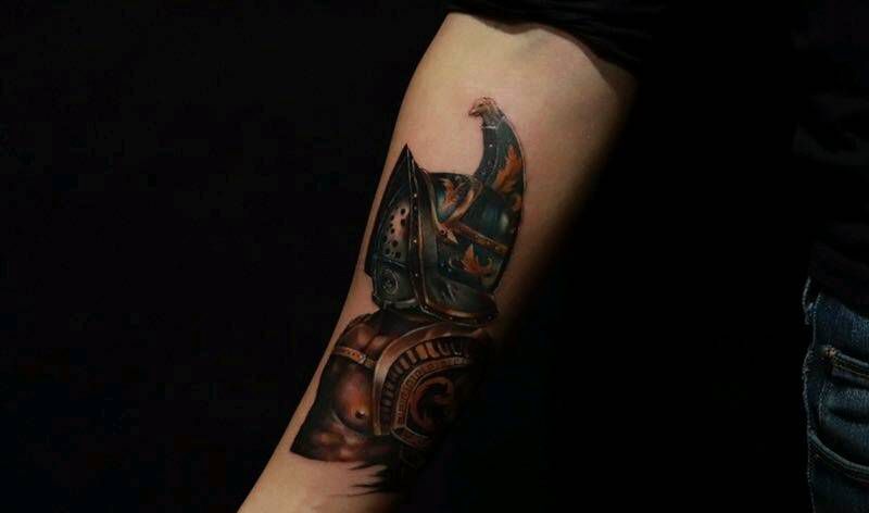 骑士纹身图片