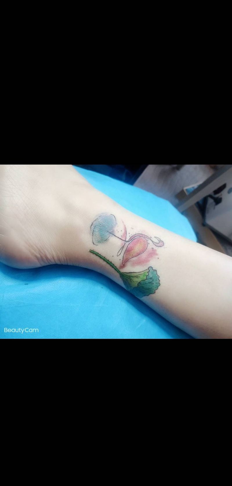 遮盖疤痕纹身图片_腿部脚部纹身图案