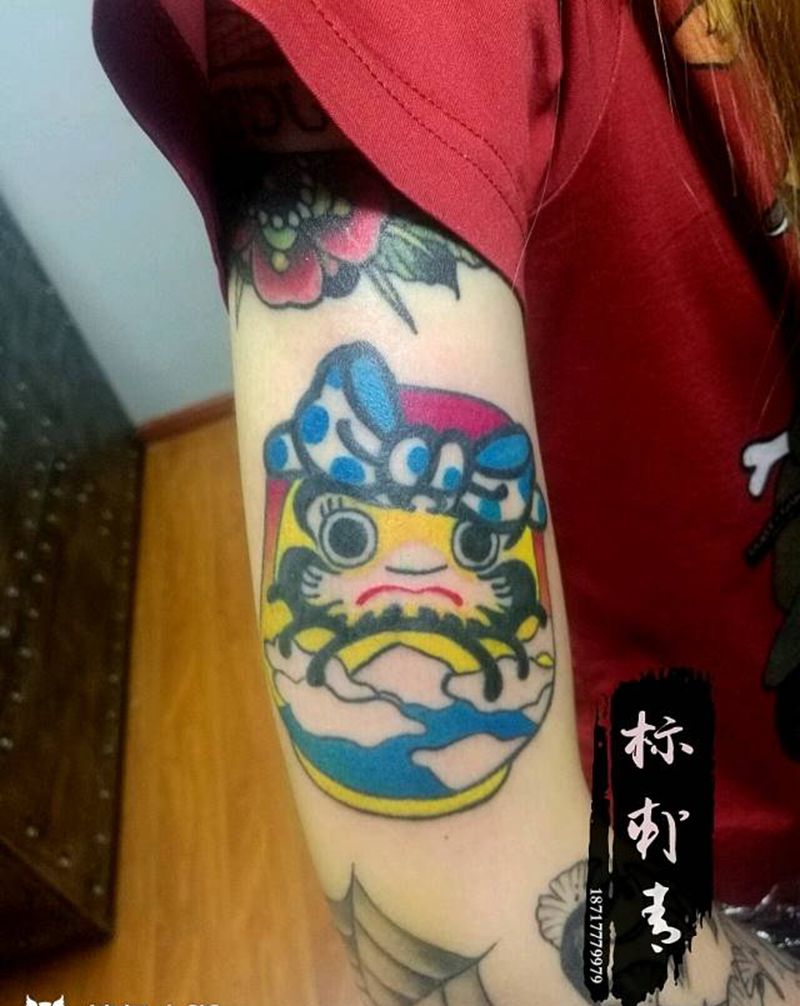 传统娃娃纹身图片