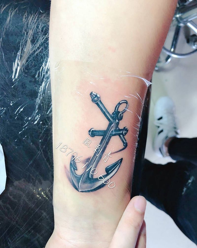 船锚纹身图片