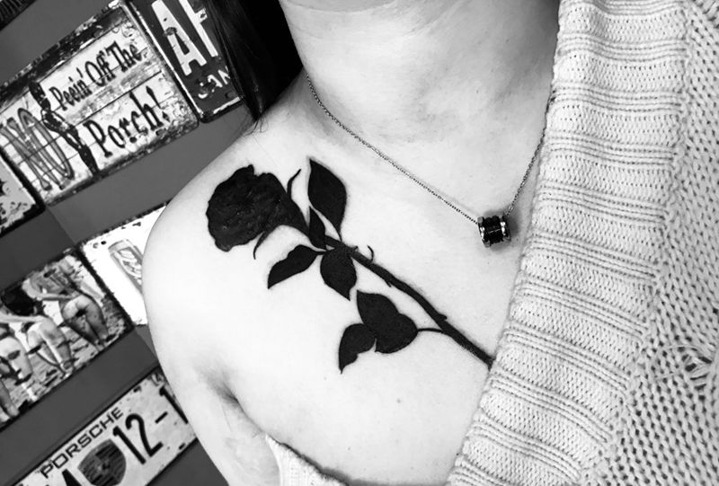 遮盖 自带图纹身图片