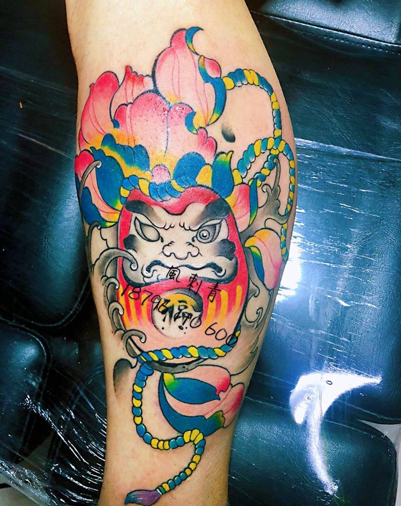 达摩蛋纹身图片