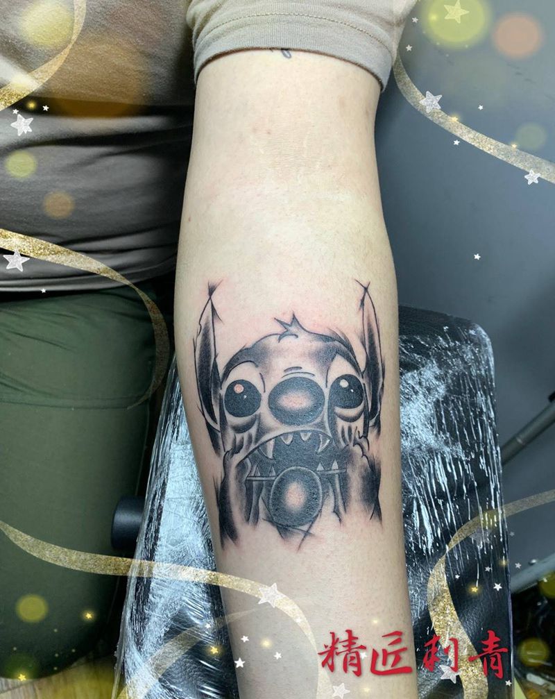 史迪仔纹身图片