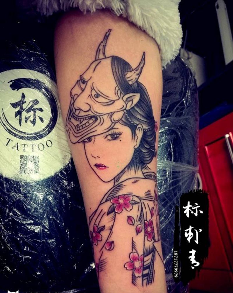 女人纹身图片_手臂手部小清新简笔纹身图案