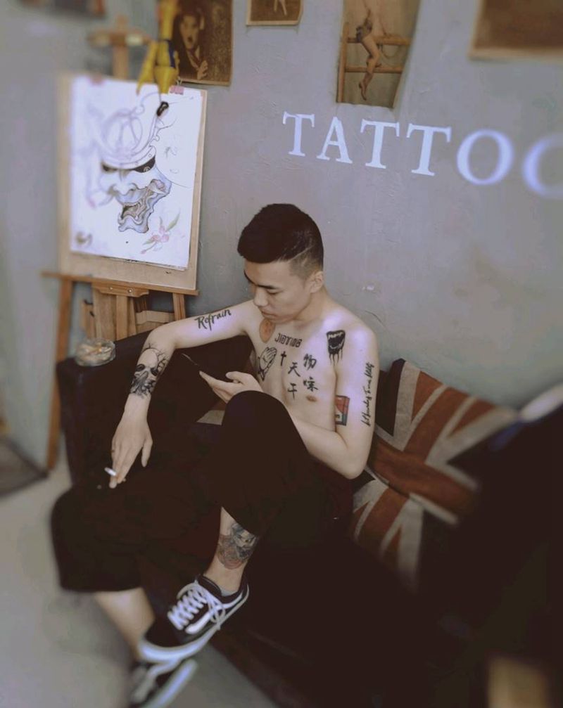 拼多多纹身图片_手臂胸部纹身图案