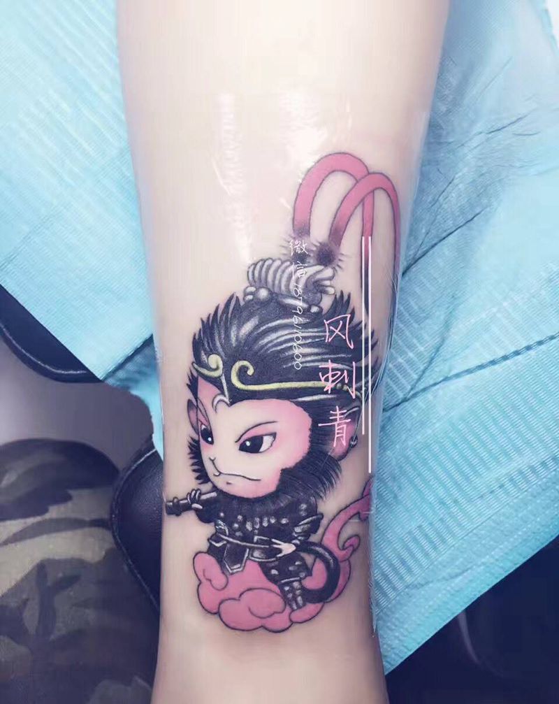 齐天大圣遮盖旧纹身纹身图片