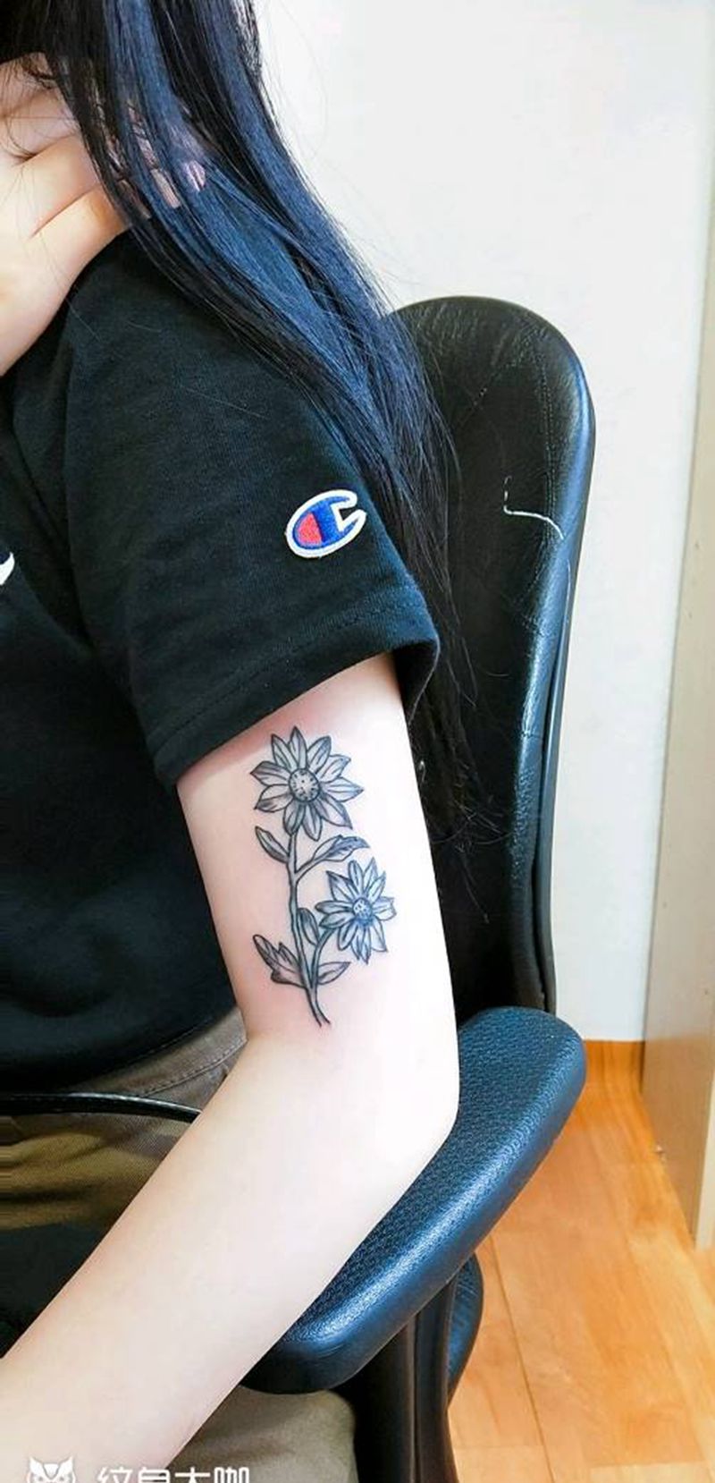 植物花纹身图片