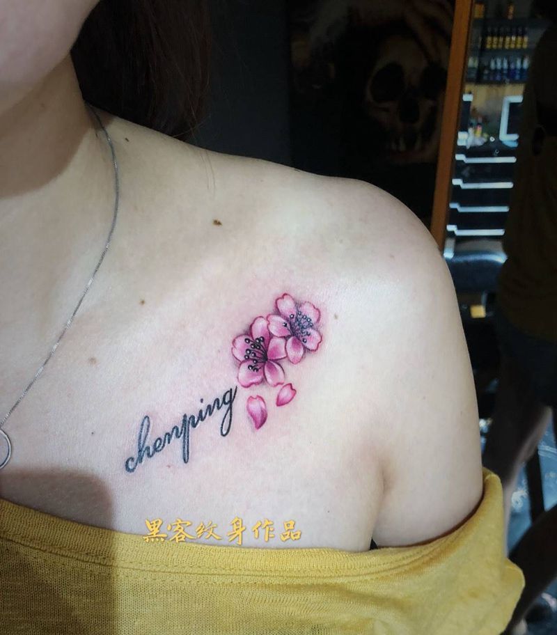 胸口小清新纹身纹身图片