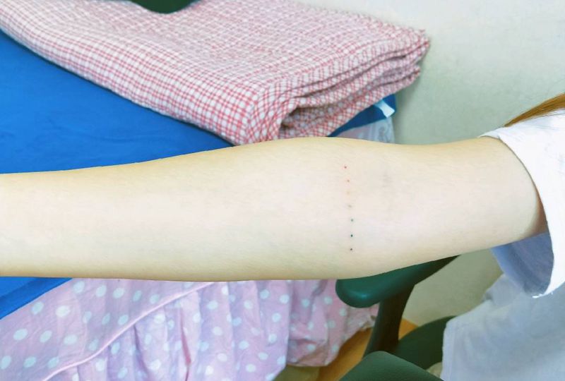 彩虹点点纹身图片