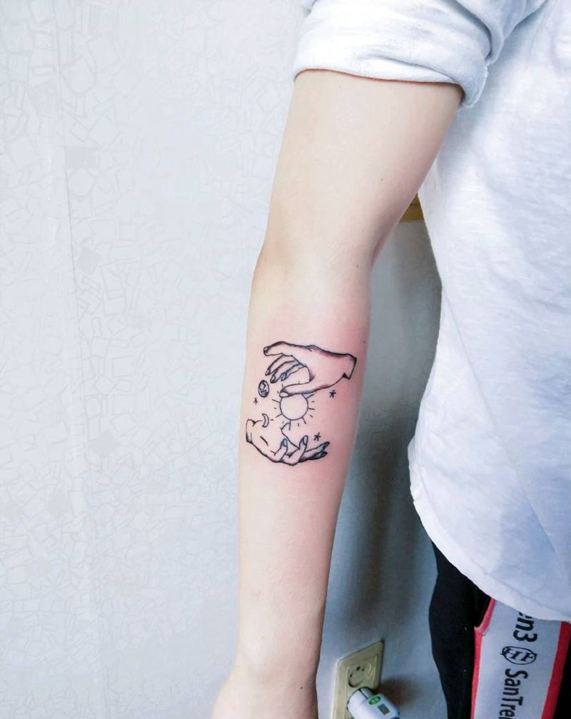 宇宙魔手纹身图片