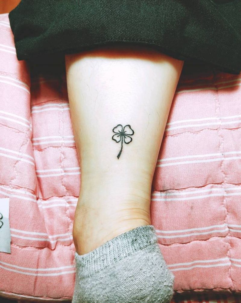 四叶草纹身图片