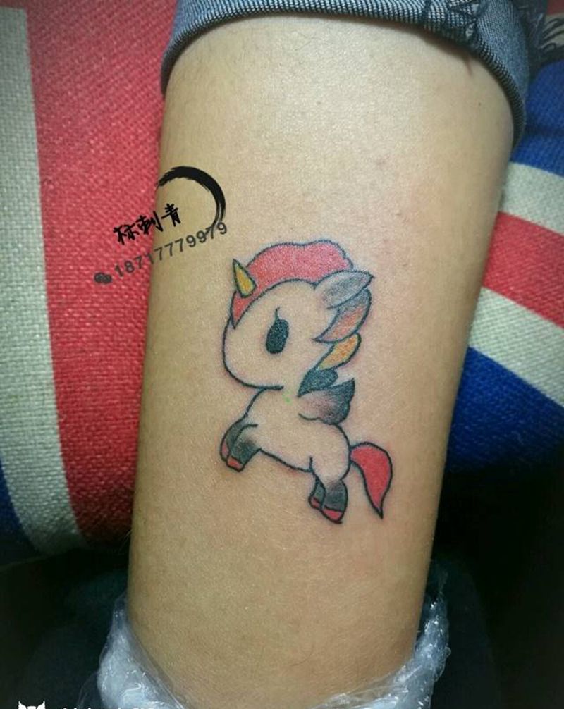 独角兽纹身图片