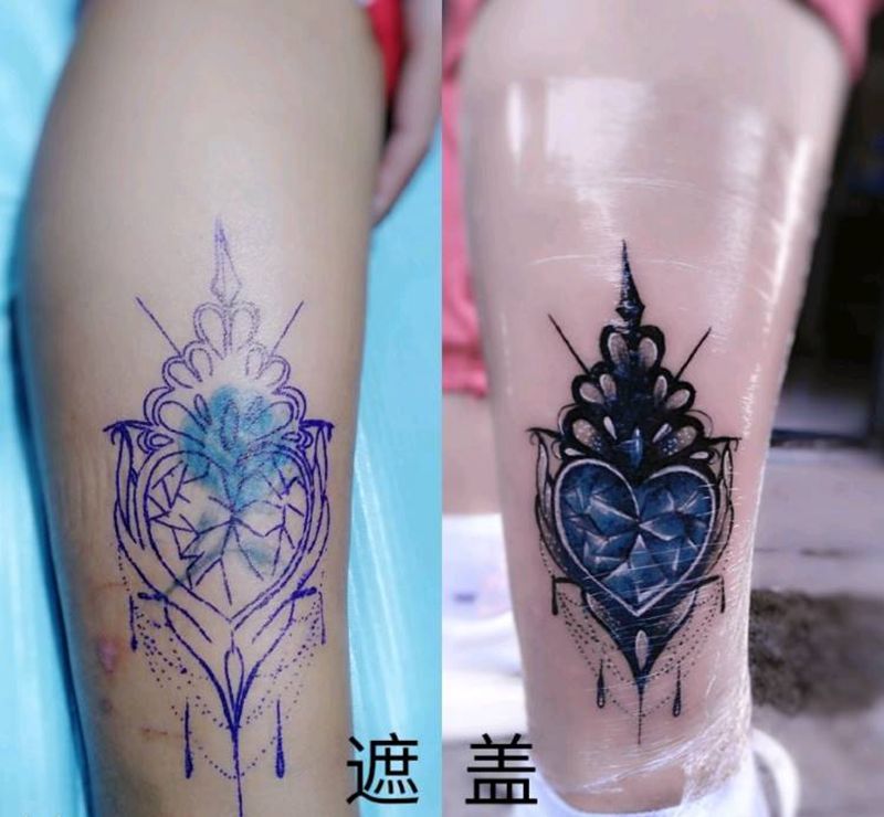 旧图遮盖纹身图片