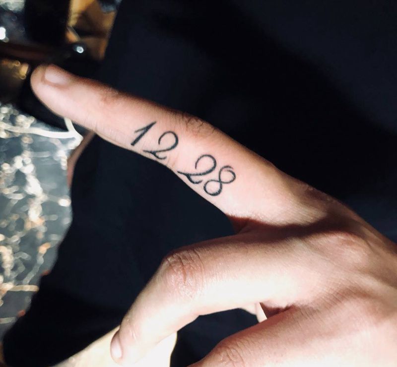 小数字纹身图片