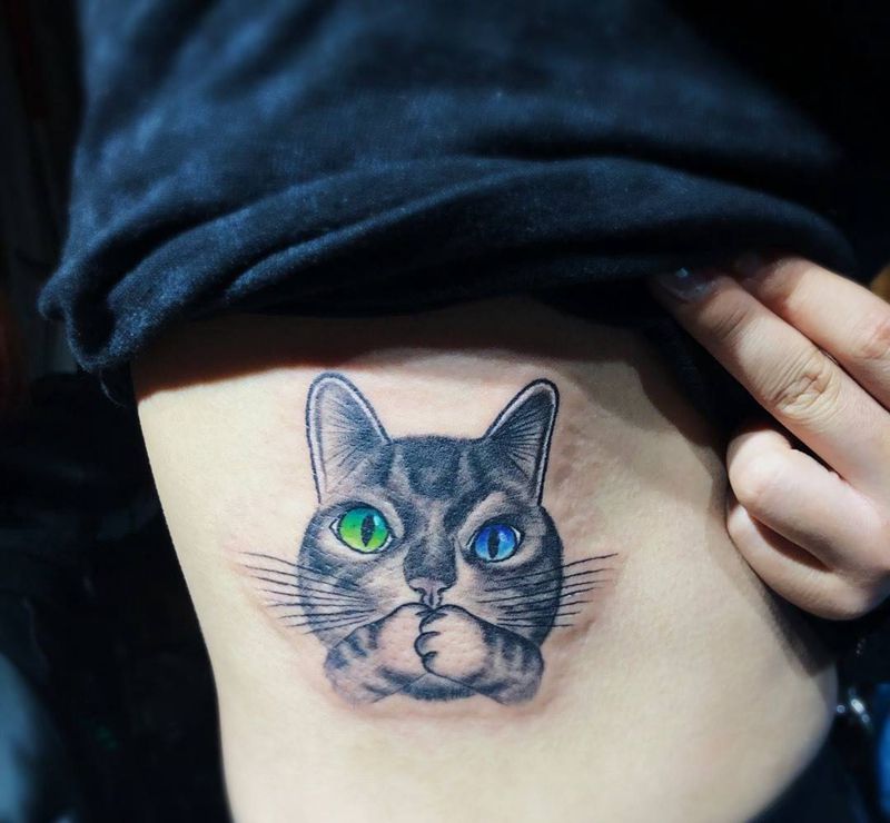 小猫咪纹身图片