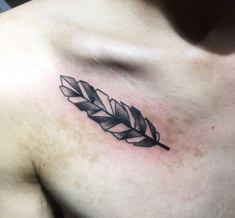 羽毛纹身图片
