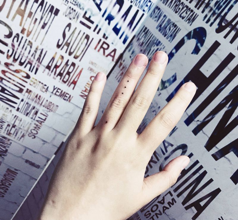 点纹身图片_成品手部清新纹身图案