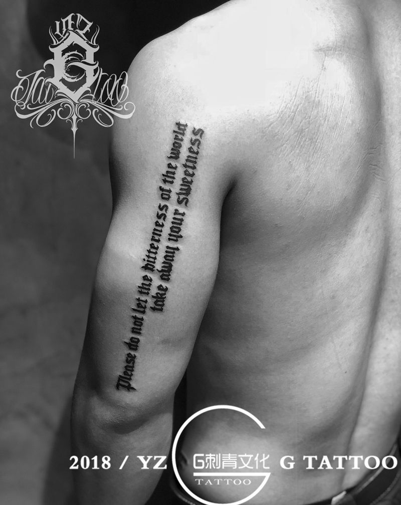 字纹身图片