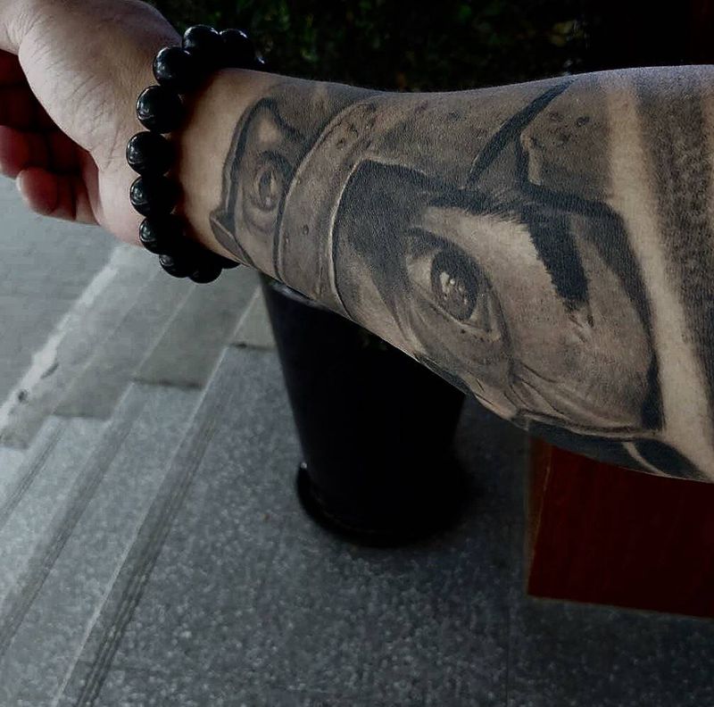 斯巴达恢复照纹身图片_手臂纹身图案