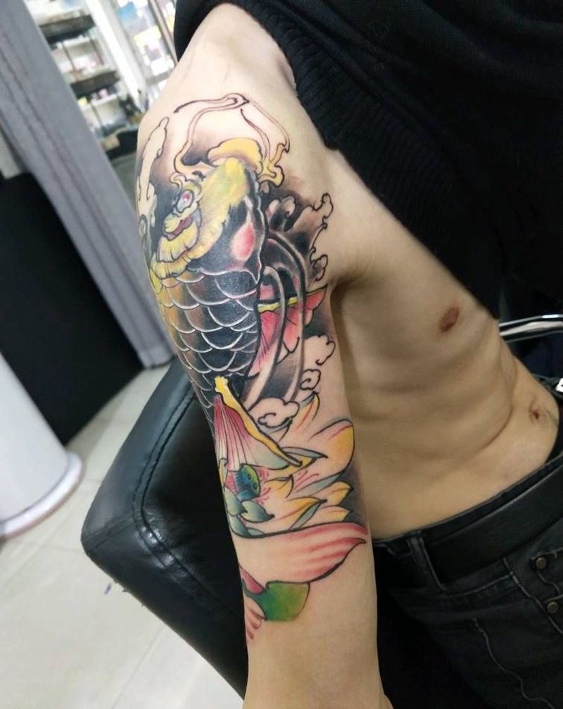 遮盖狼头纹身图片