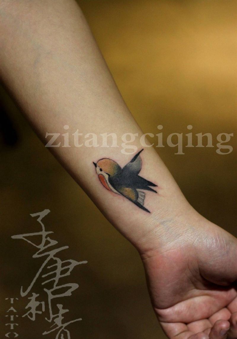 小小小图来一波纹身图片_成品背部手臂手部腿部清新国画几何字符动物纹身图案