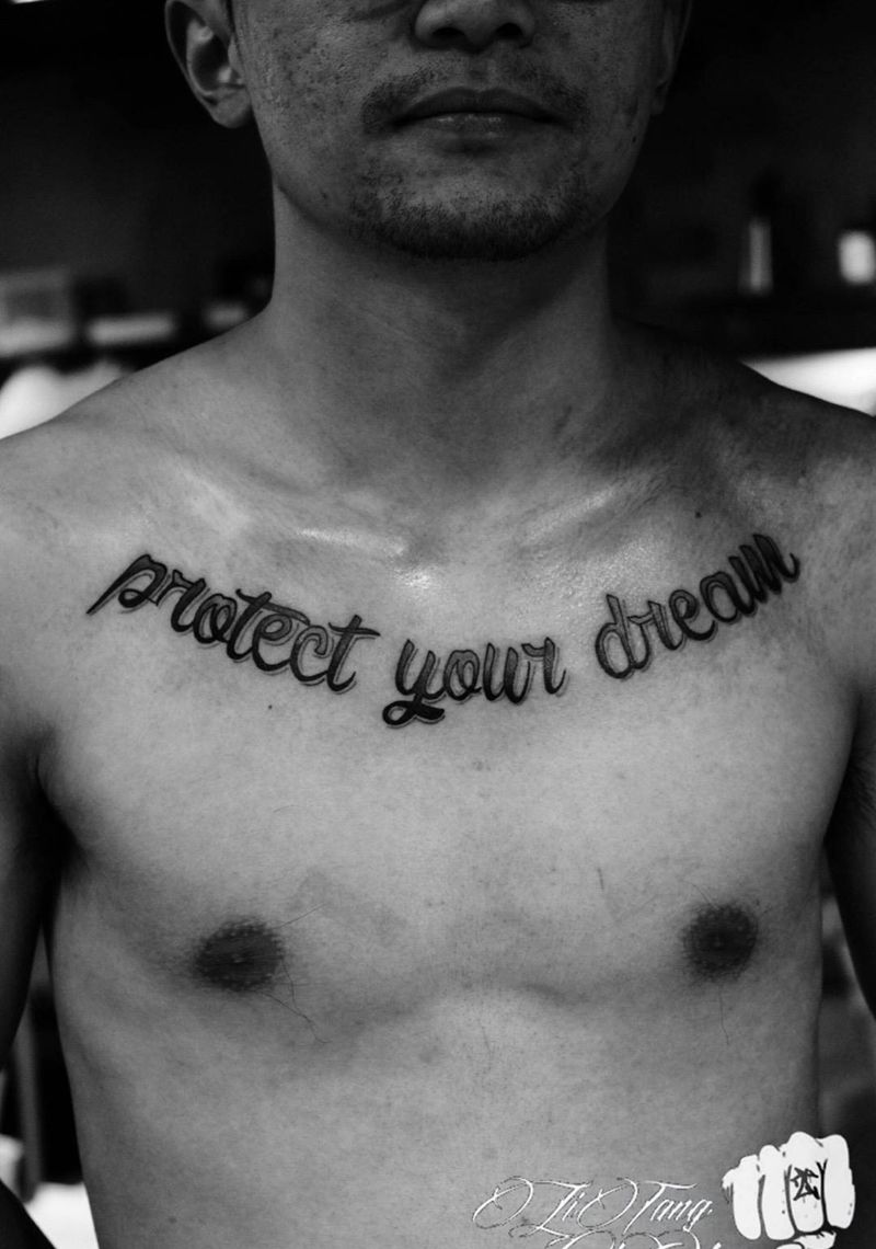 算是另类结婚照嘛?纹身图片_成品胸部肩部欧美字符静物情侣原创纹身图案