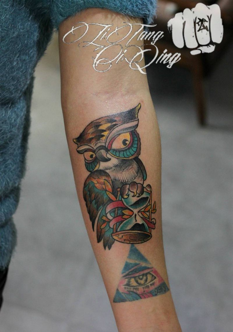 修改死鱼眼纹身图片_成品手臂欧美植物静物原创字符纹身图案