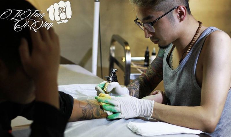 都是能扛的纹身图片_手臂传统纹身图案