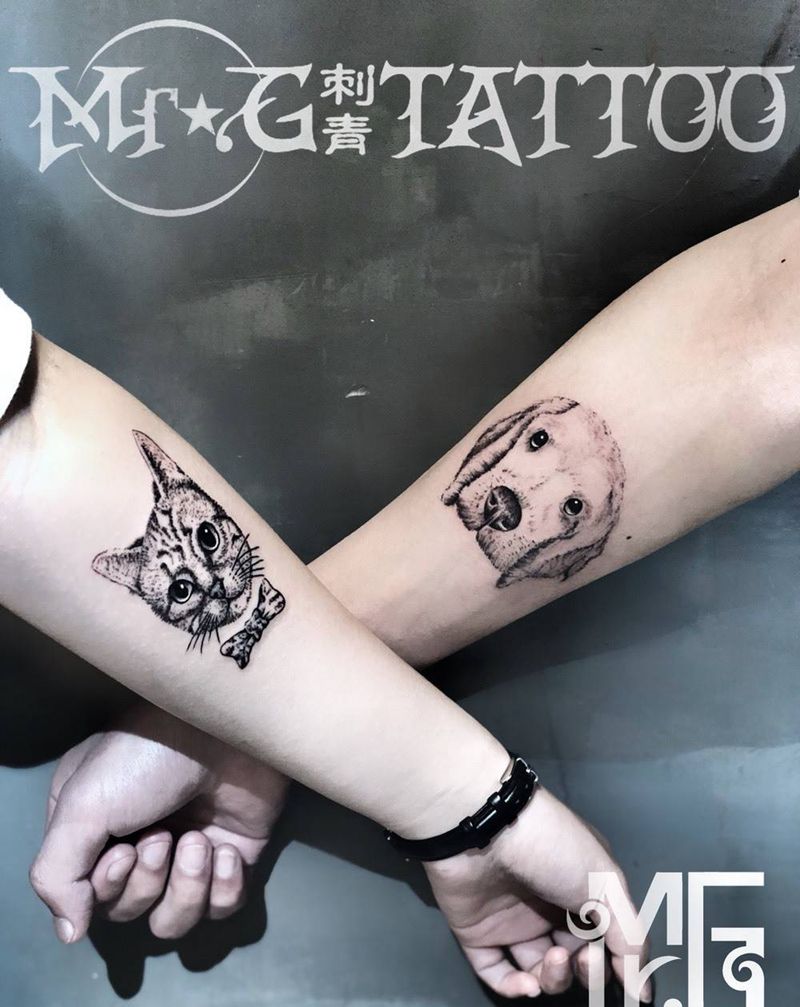 情侣一对纹身图片