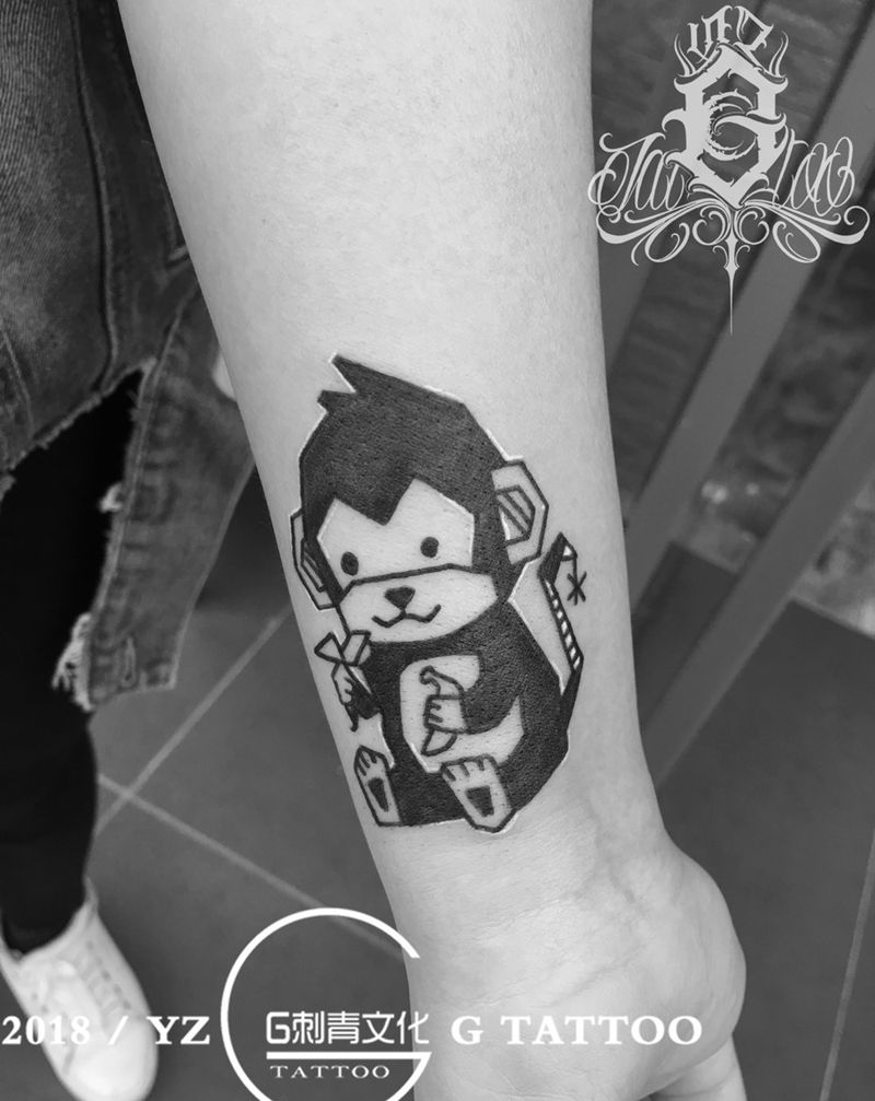 猴纹身图片