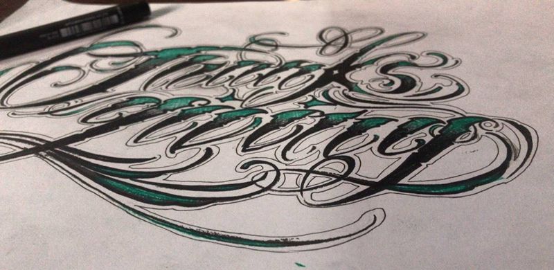 原创花体字纹身图片