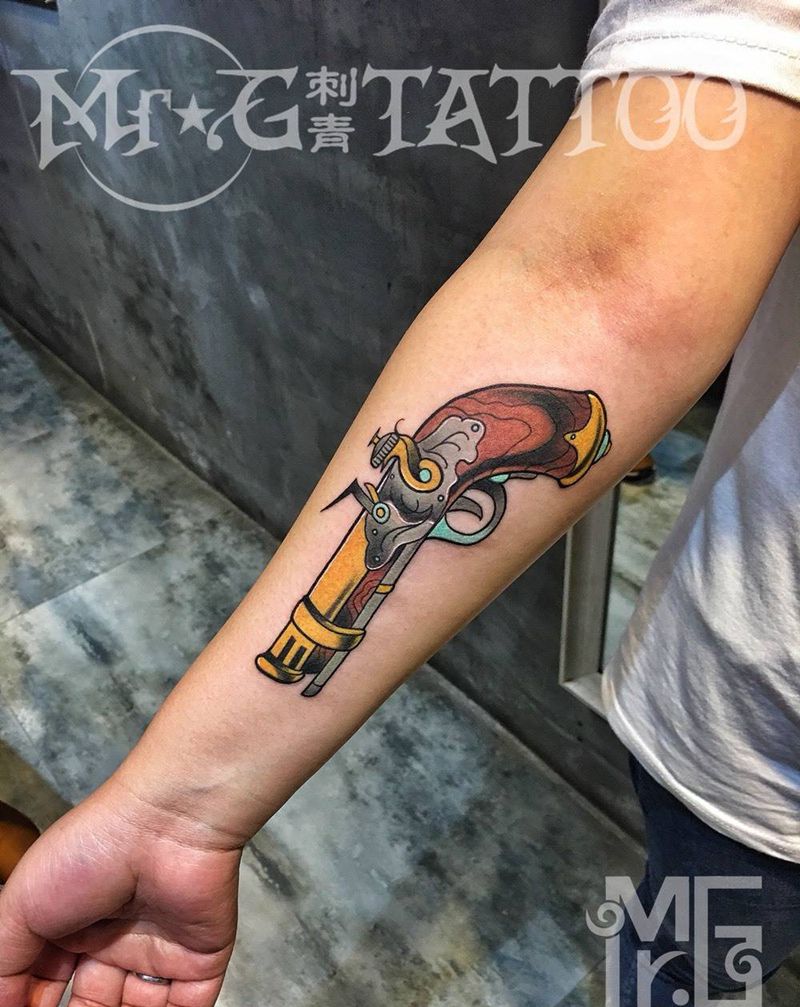 枪 纹身纹身图片