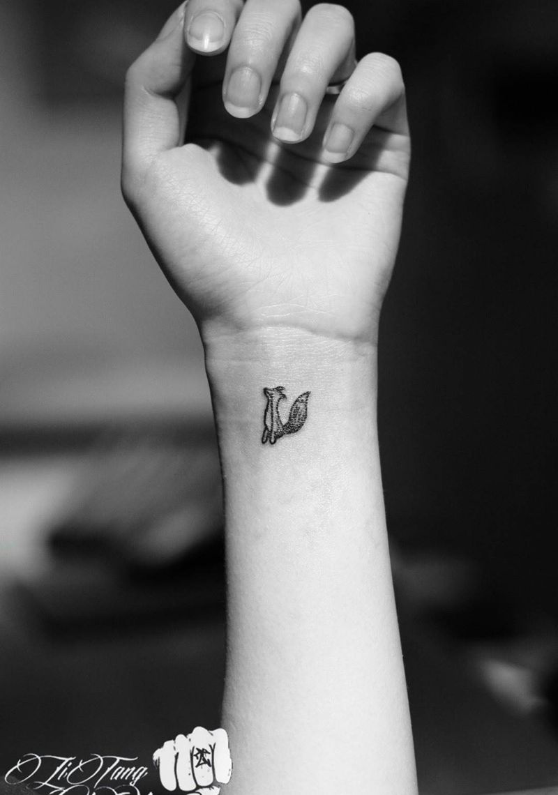 小清新纹身图片_成品清新欧美动物静物纹身图案