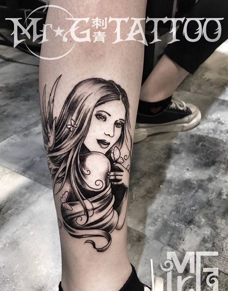 欧美女郎纹身图片