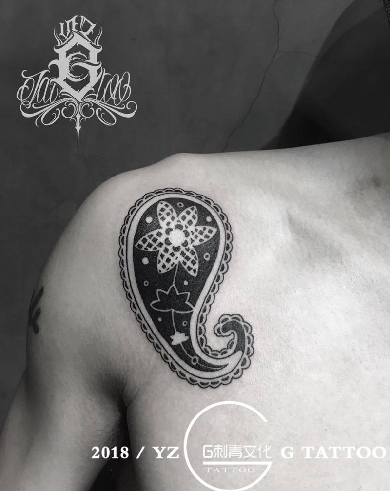 腰果花纹身图片