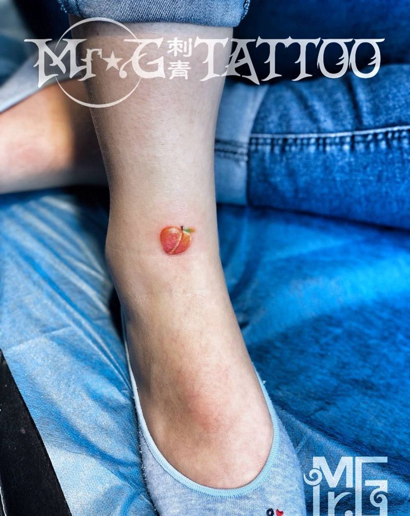 桃子纹身图片